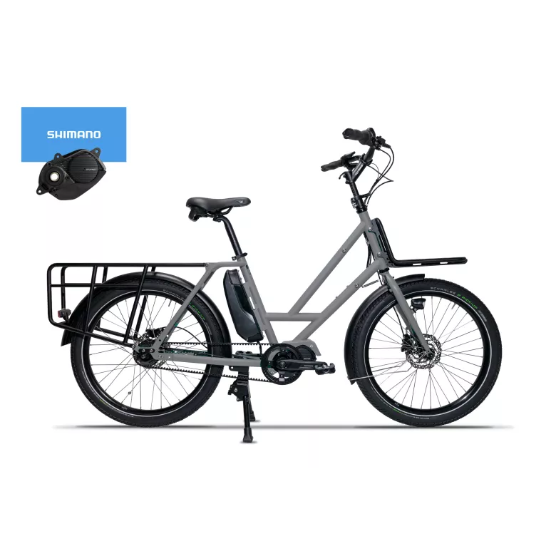 Vélo électrique cargo longtail VELOE multi V3 Shimano EP6 • Moteur Shimano EP6 85Nm • Vitesses Nexus 5E • Batterie 418Wh • Trans