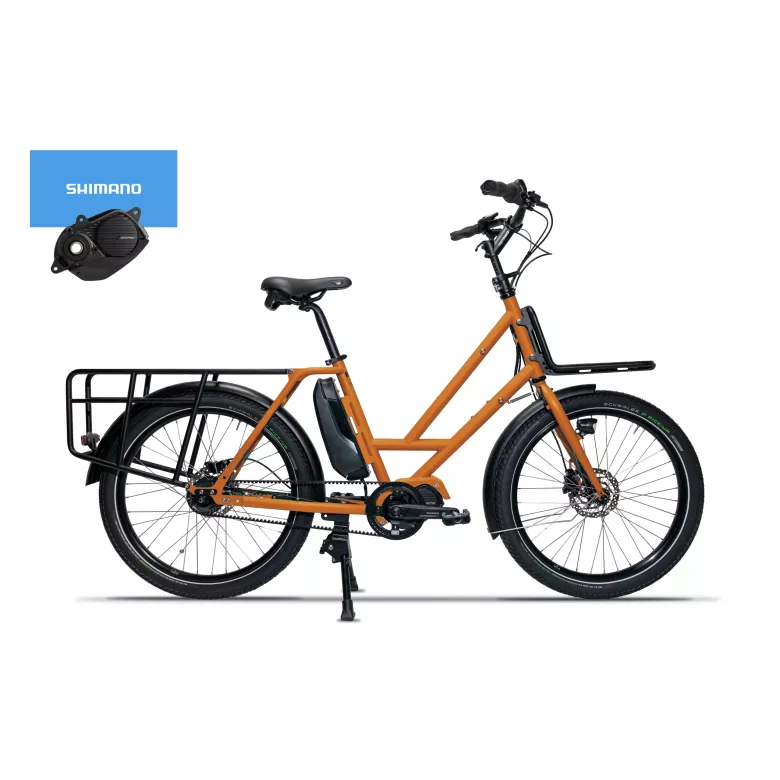 Vélo électrique cargo longtail VELOE multi V3 Shimano EP6 • Moteur Shimano EP6 85Nm • Vitesses Enviolo HD • Batterie 504Wh