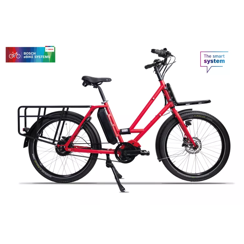 Vélo électrique cargo longtail VELOE multi V3 Cargoline • Moteur Bosch Cargo 85Nm • 10 vitesses • Batterie 545Wh