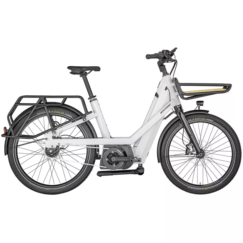 Vélo électrique cargo compact midtail Bergamont E-Cargoville Bakery Expert