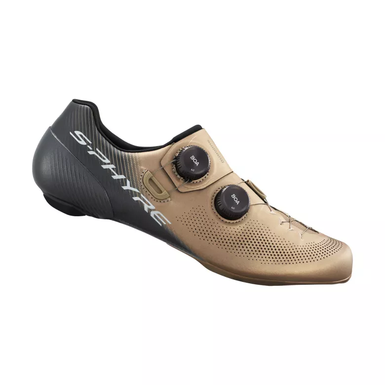 Chaussures vélo route SHIMANO S-PHYRE SH-RC903S 47 Champagne - Cale SPD-SL