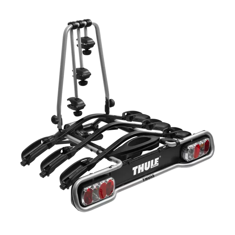 Thule EuroRide porte-vélos pour 3 vélos plateforme sur boule d'attelage 13 broches noir/aluminium